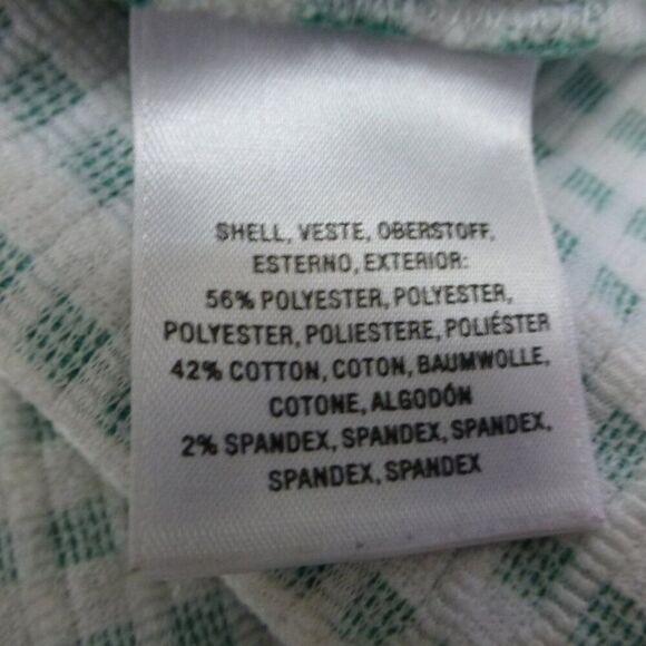 Maeve by Anthropologie Green and White Striped V-Neck Sleeveless Top - Picture 6 of 11